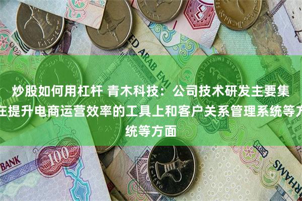 炒股如何用杠杆 青木科技：公司技术研发主要集中在提升电商运营效率的工具上和客户关系管理系统等方面