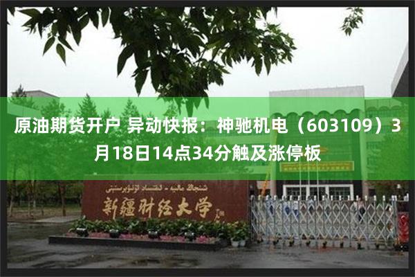 原油期货开户 异动快报：神驰机电（603109）3月18日14点34分触及涨停板