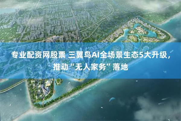 专业配资网股票 三翼鸟AI全场景生态5大升级，推动“无人家务”落地