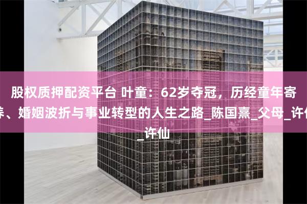 股权质押配资平台 叶童：62岁夺冠，历经童年寄养、婚姻波折与事业转型的人生之路_陈国熹_父母_许仙